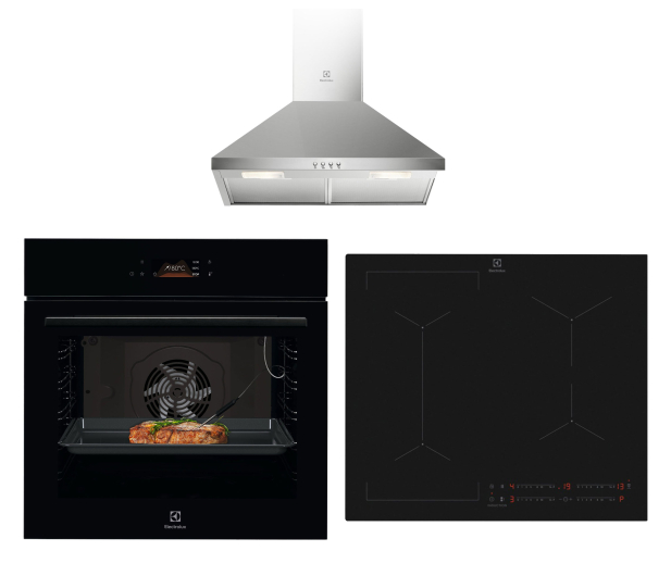 Electrolux ZESTAW Piekarnik LOD8C39Z+Płyta EIV63449CT+Okap LFC316X - 1580962 - zdjęcie